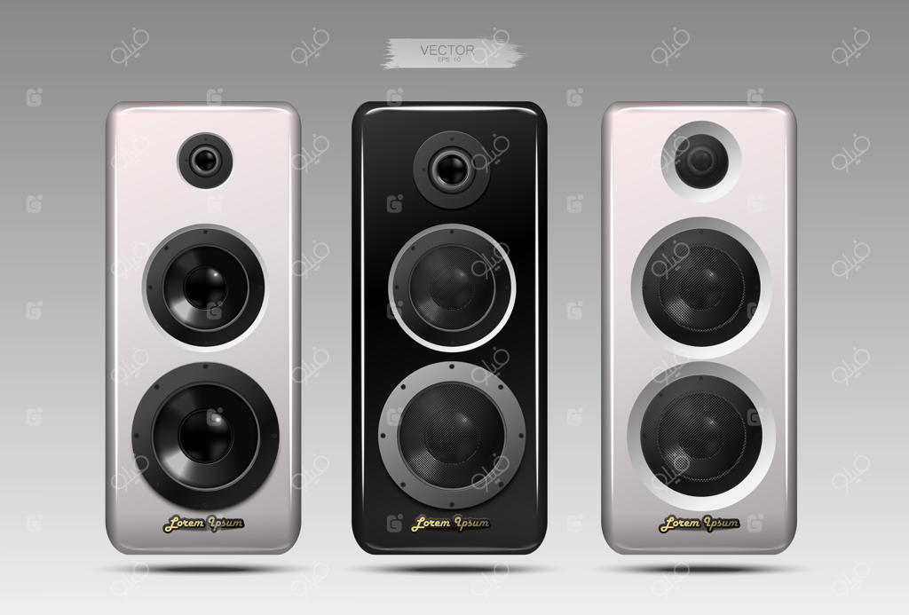 مجموعه‌ای از بلندگوهای واقعی‌نما.