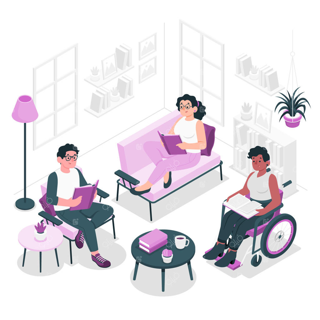 تصویرگری کتاب خواندنی