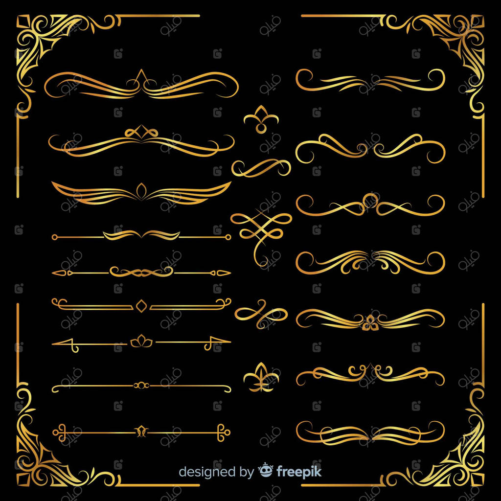 بسته‌ای از زیورآلات طلایی متنوع