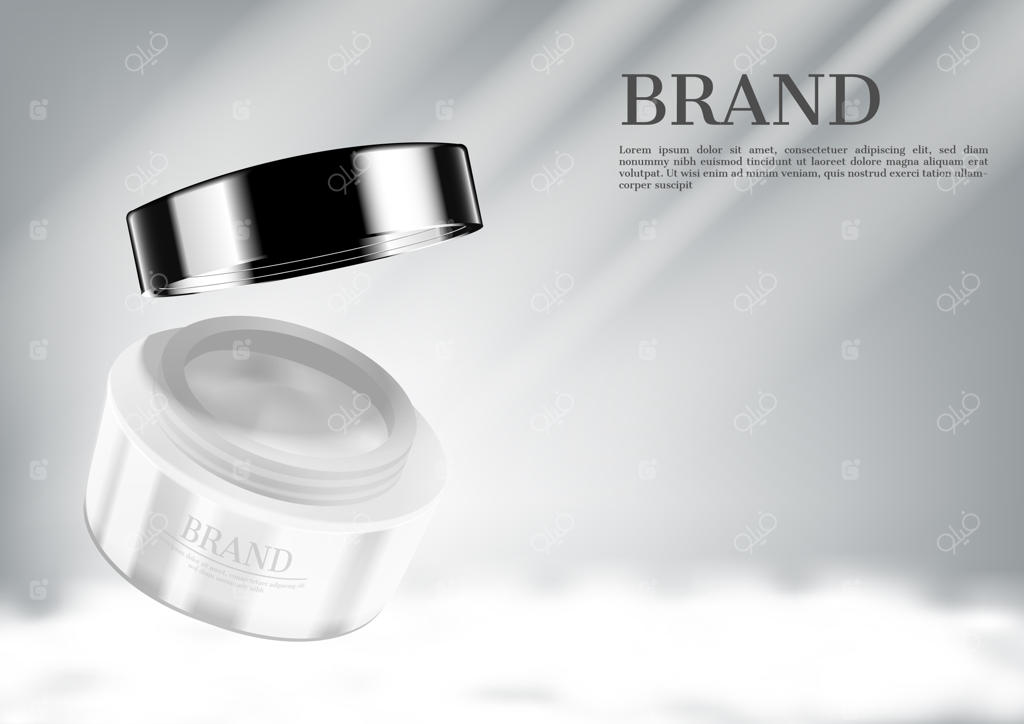 خامه باز شده بر روی ابرهای پف‌کرده و پرتوهای سفید