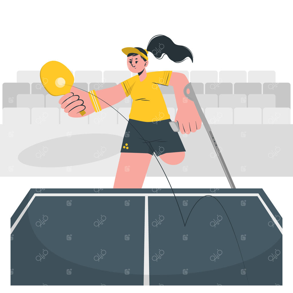 طرح مفهومی تنیس روی میز پارالمپیک