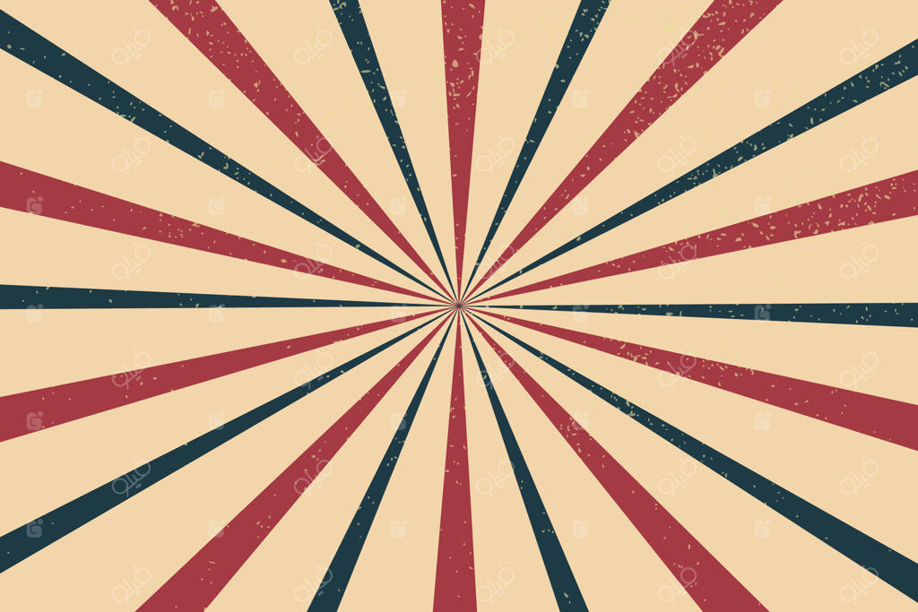 پس‌زمینه انتزاعی با طرح پرتوهای خورشیدی رترو و وینتیج