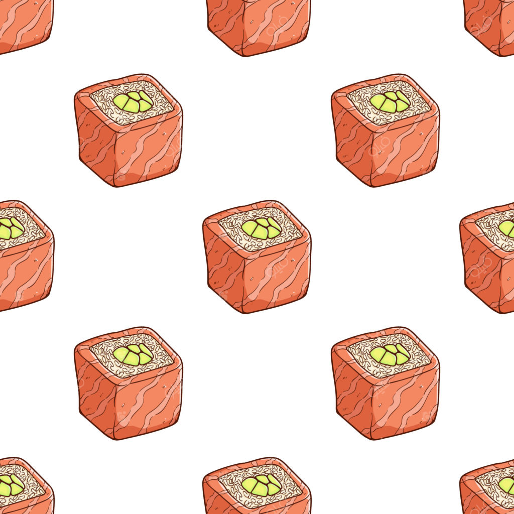 پترن یکپارچه سوشی دست‌کشیده