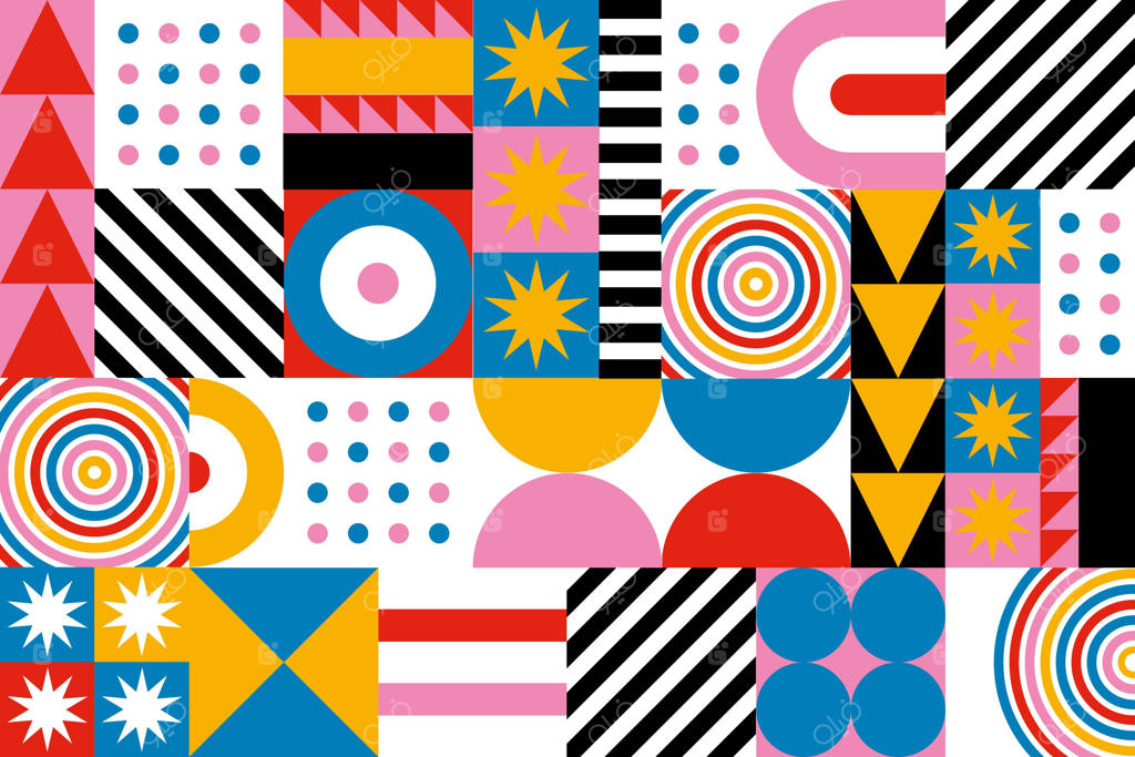 پس‌زمینه موزاییکی مسطح