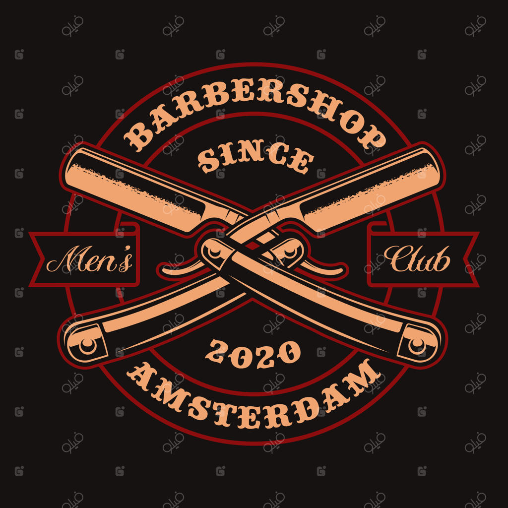 نشان قدیمی تیغ تیز متقاطع برای تی‌شرت