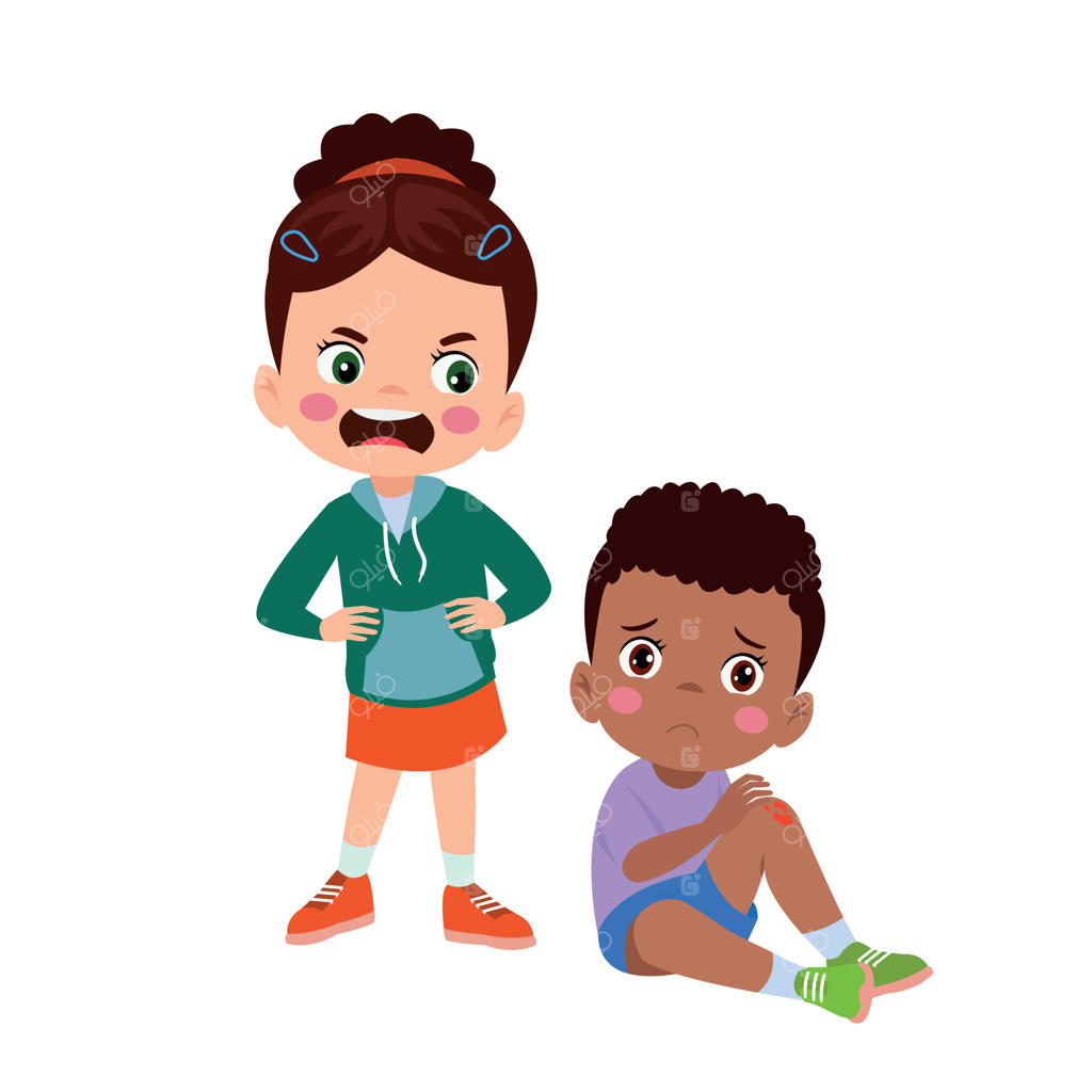 پسر غمگین با زانوی خونین افتاد