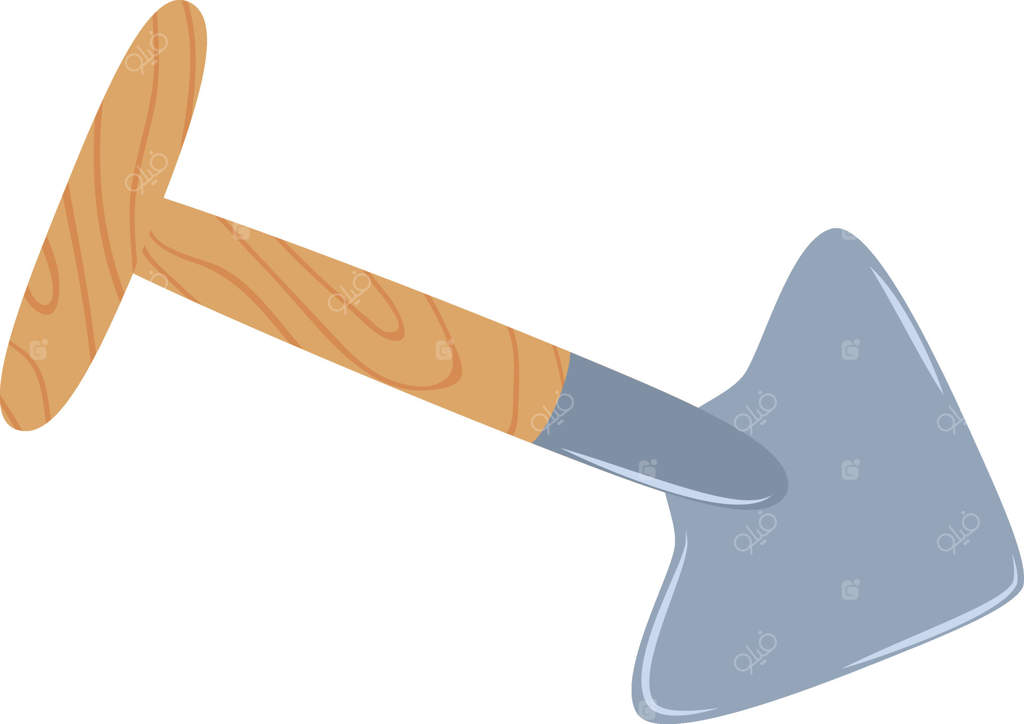 بیلچه باغبانی با دسته چوبی و تیغه فلزی، مناسب برای کاشت گل‌ها، سبزیجات و گیاهان معطر در باغ یا باغچه شما