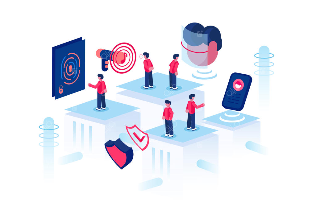 تأیید هویت فرد با تشخیص چهره، صدا و اثر انگشت