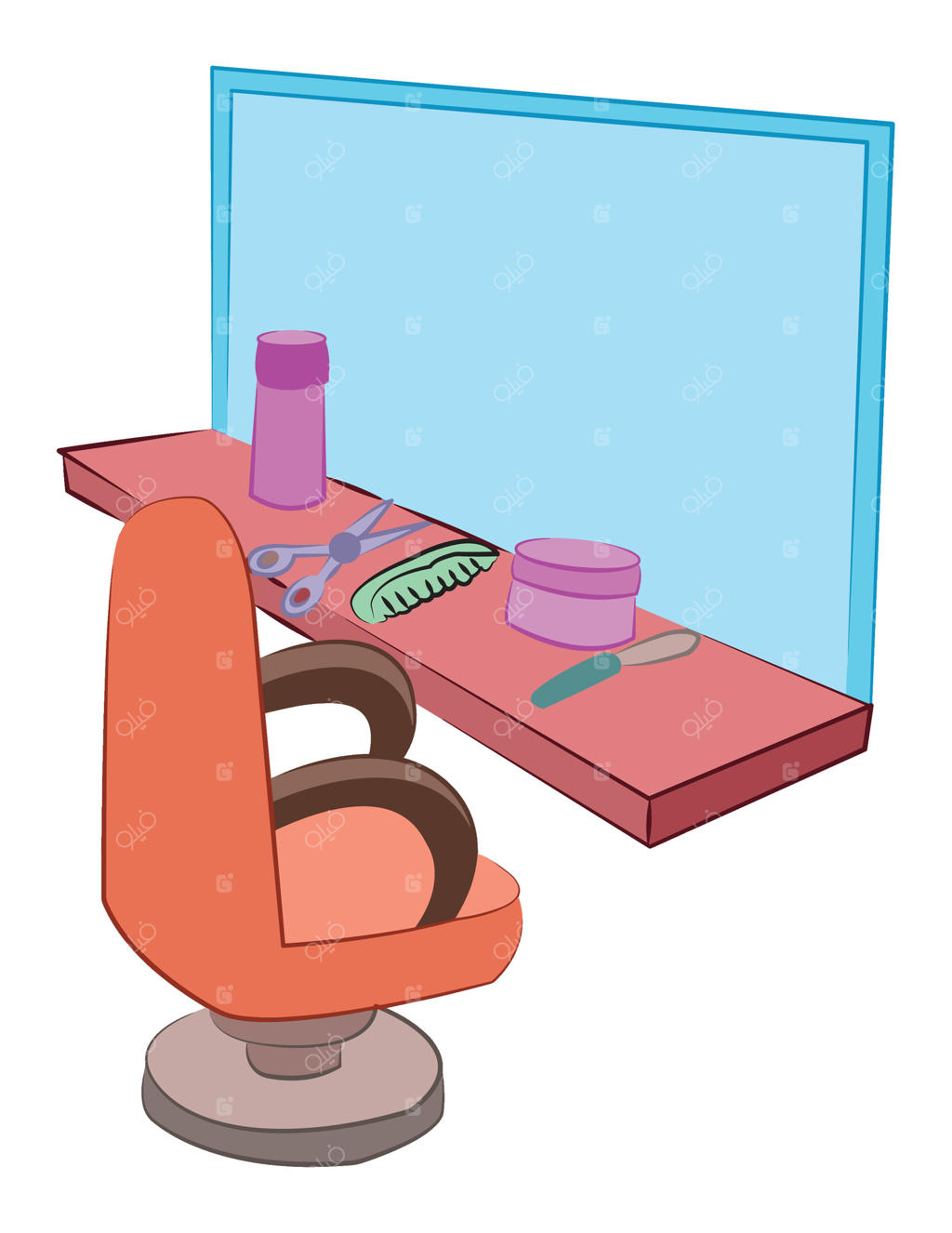 تصویری از یک آرایشگاه