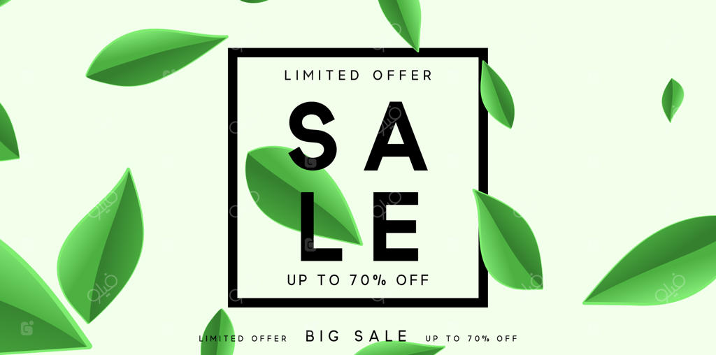 پس‌زمینه‌ای با برگ‌های سبز: فصل تابستان و بهار. پوستر برگ‌های گرمسیری. تصویر وکتور