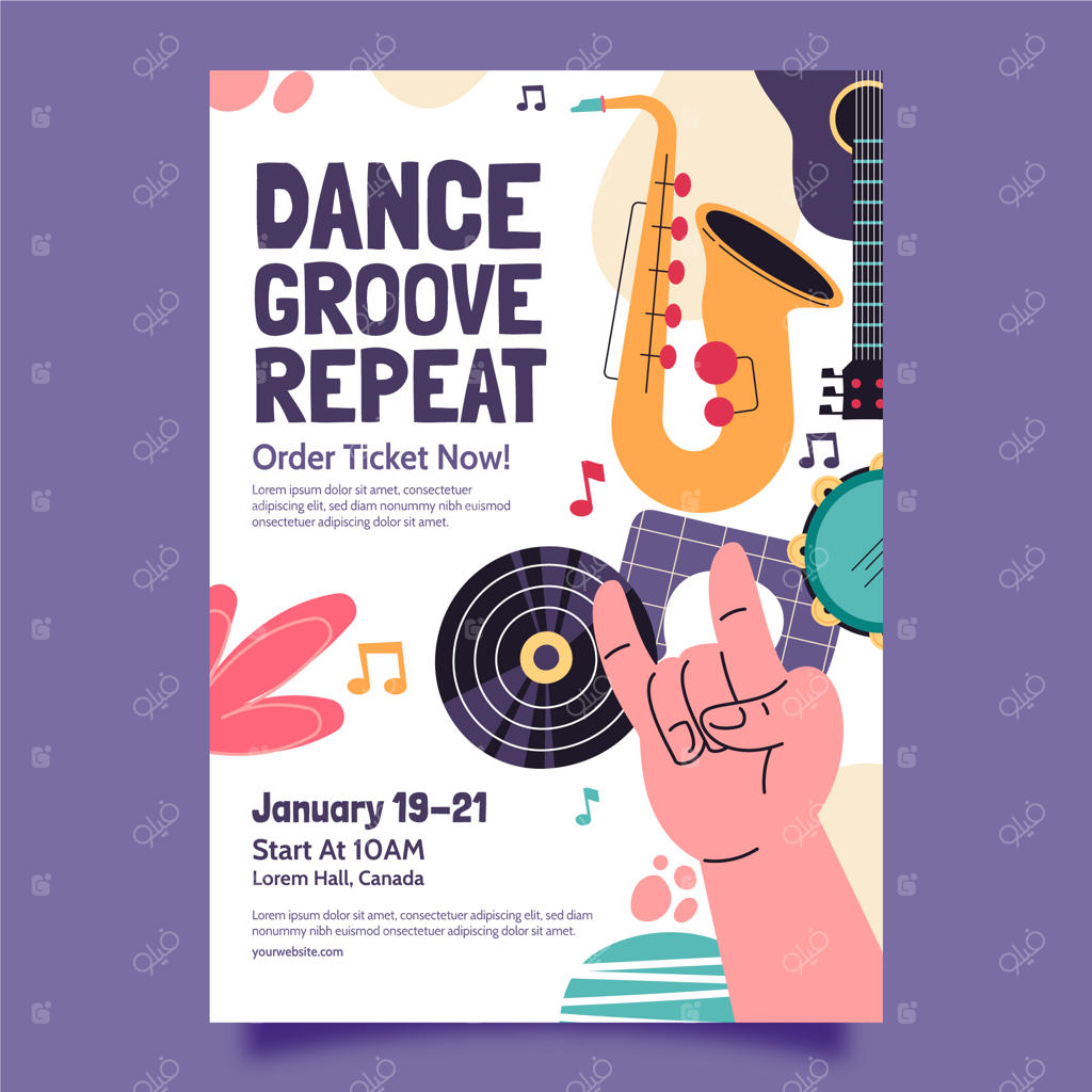 طراحی قالب جشنواره رنگارنگ