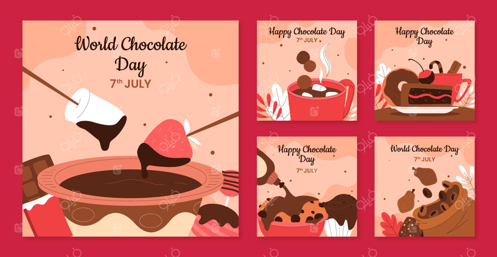 مجموعه پست‌های اینستاگرام برای روز جهانی شکلات