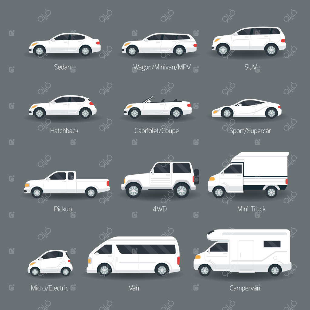 نوع و مدل خودروها مجموعه‌ای از اشیاء است.