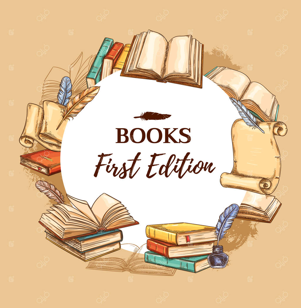 طرح‌های کتابخانه و کتابفروشی: کتاب‌های ادبیات