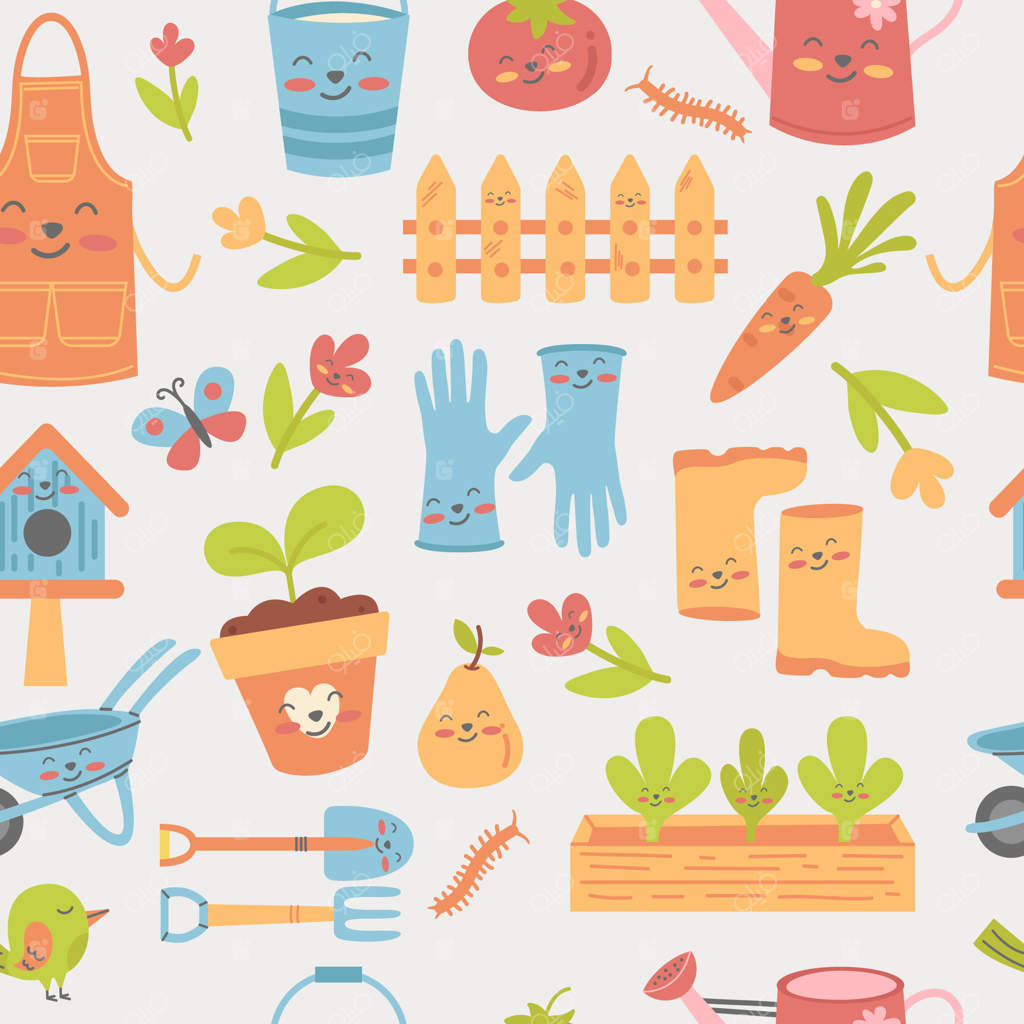 طرح یکپارچه طراحی باغ کاوایی به سبک تخت