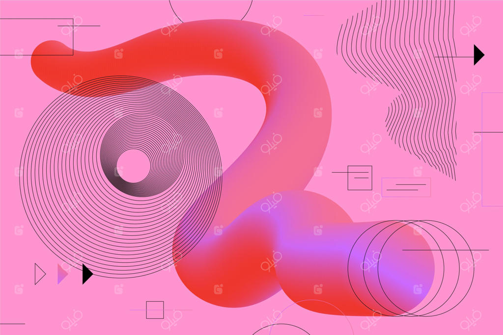 پیش‌زمینه شبکه‌ای انتزاعی گرادیان‌دار