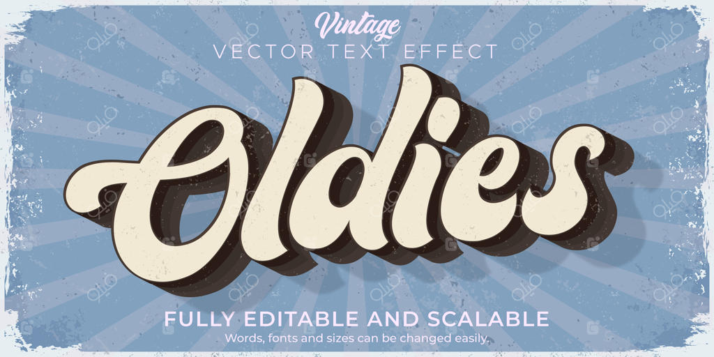 افکت متنی وینتیج: سبک متن قدیمی و قابل ویرایش