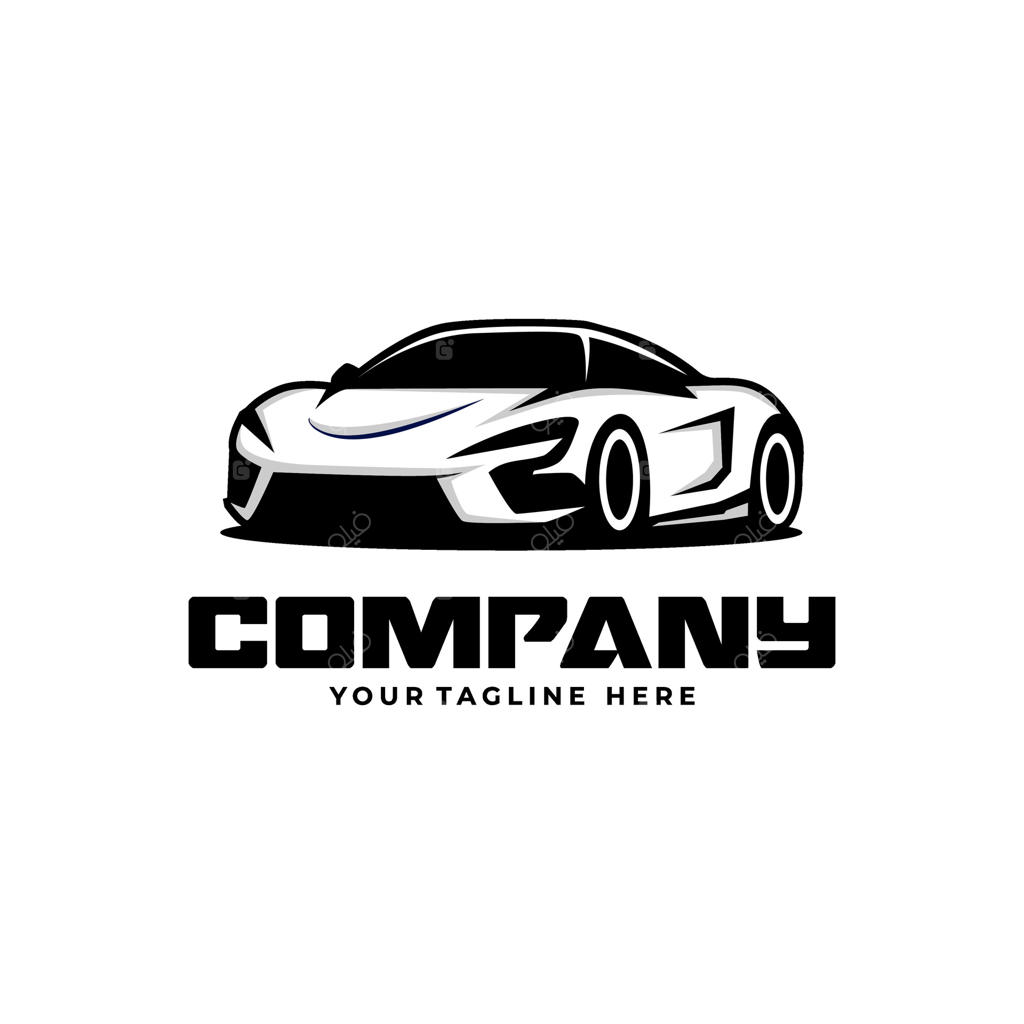 طراحی لوگوی ماشین اسپرت با عناصر مدرن