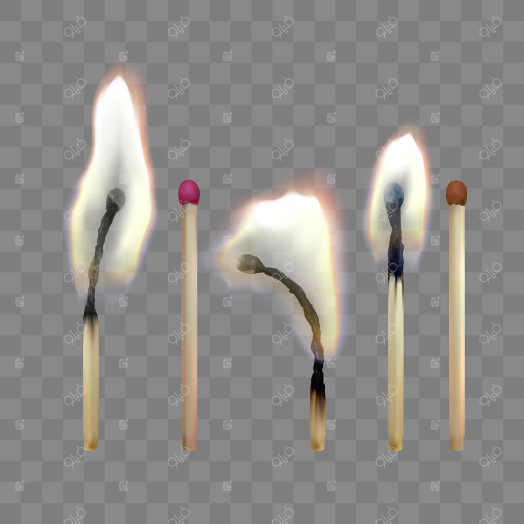 تصویرسازی واقع‌گرایانه کبریت بی‌خطر و مجموعه کبریت‌های چوبی