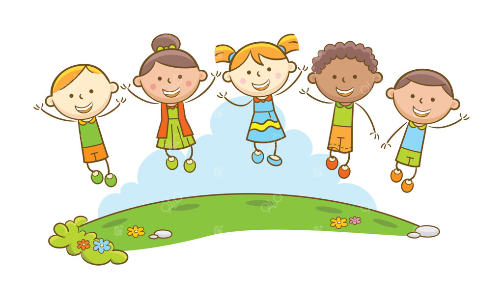 پرش کودک خوشحال