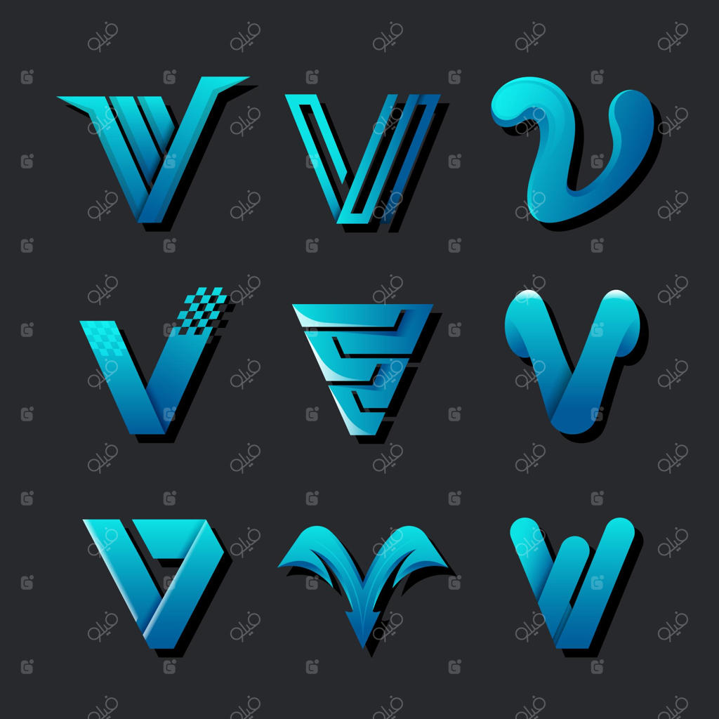 مجموعه لوگوی V