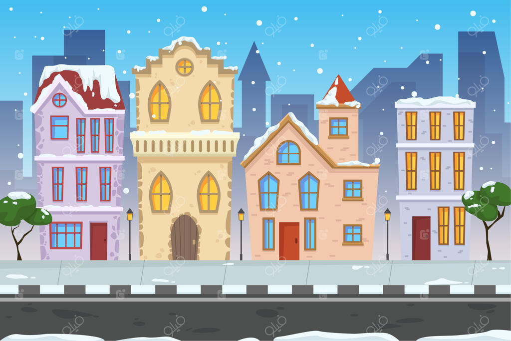 زمستان شهری: پس‌زمینه‌ای از منظره‌های شهری