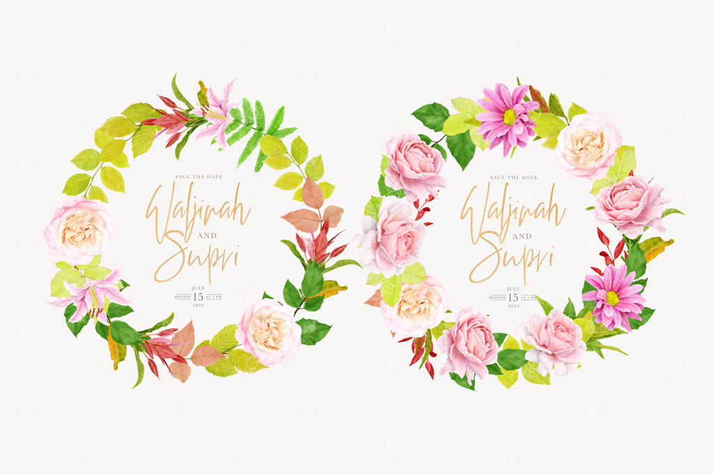 تاج گل تابستانی با پس‌زمینه‌ای گل‌دار