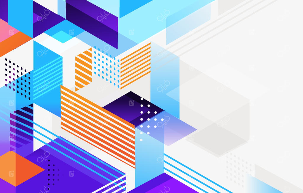 زمینه مدرن هندسی و انتزاعی