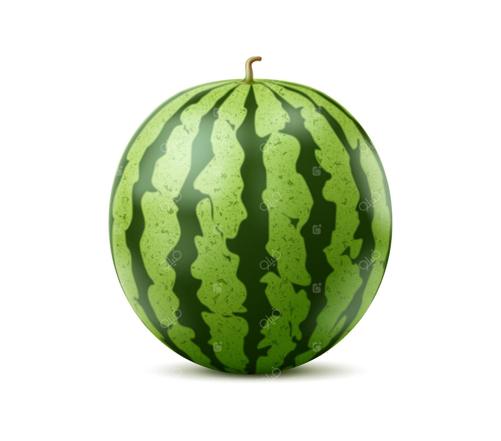 هندوانه سه‌بعدی واقع‌گرایانه و رسیده