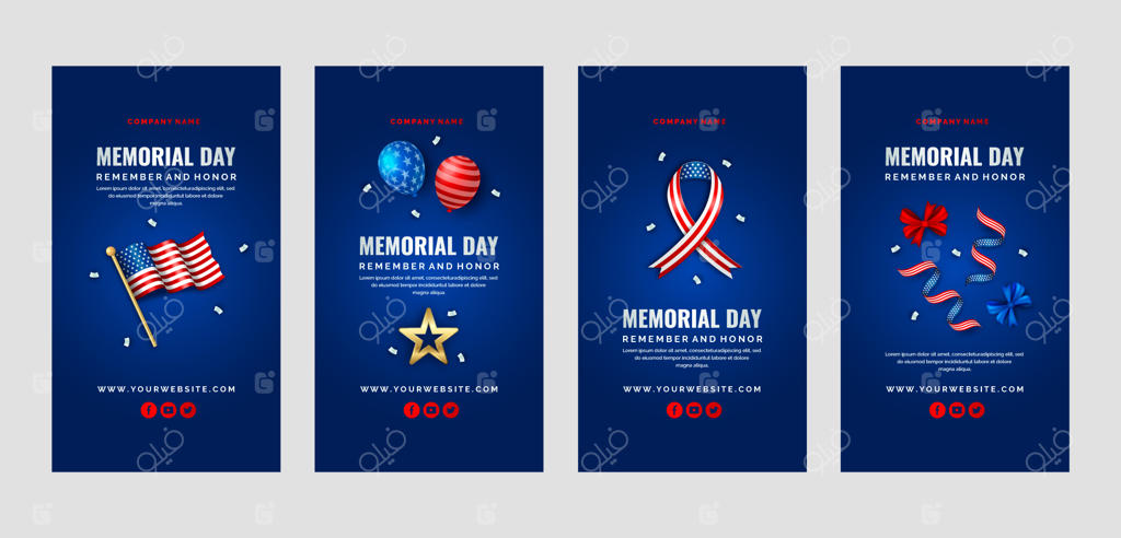 مجموعه استوری‌های اینستاگرام برای روز یادبود به‌صورت واقعی و زنده