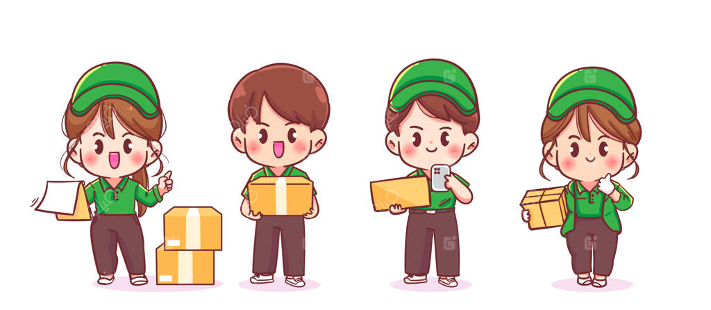 مجموعه‌ای از پیک‌های بامزه مرد و زن