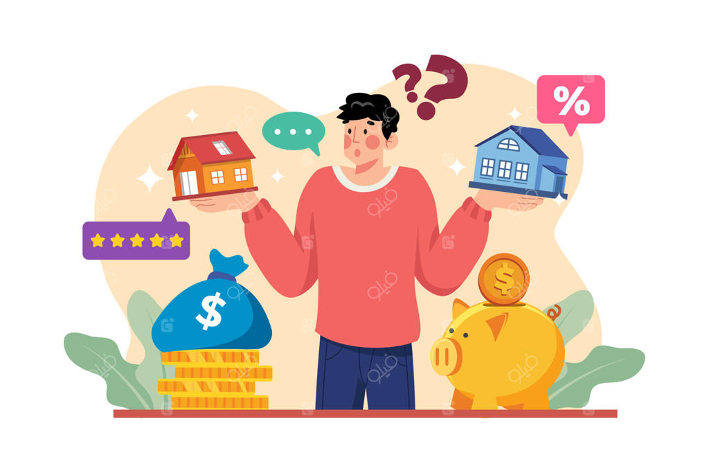 سردرگمی مرد در انتخاب خانه