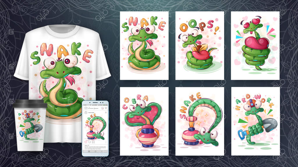 شخصیت کارتونی: مار بامزه و جذاب