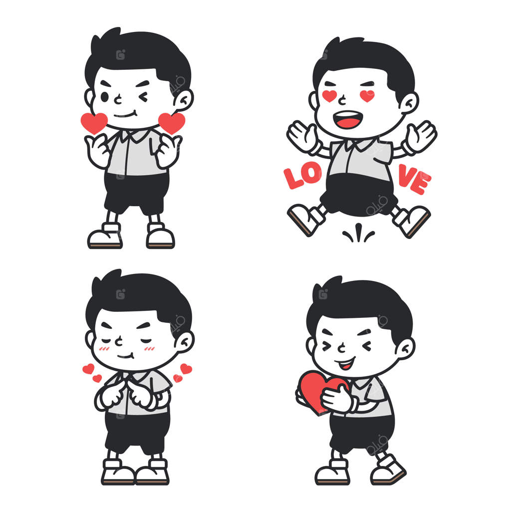 استیکرهای شخصیت‌های کارتونی دوست‌داشتنی