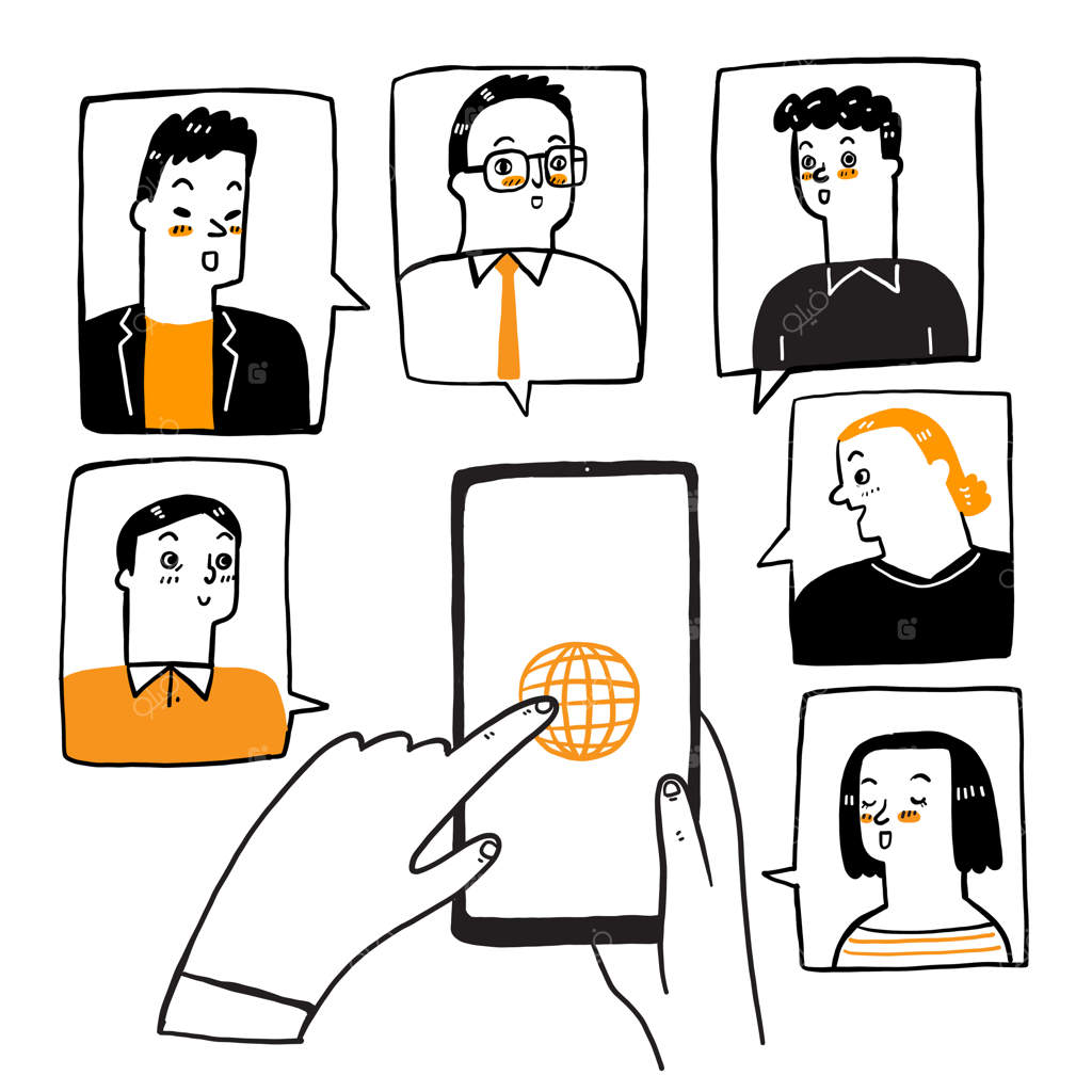 تصاویر طرحی کانسپت ویدئو کنفرانس