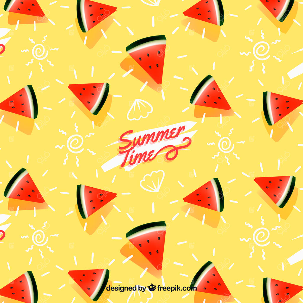 طرح تابستانی با میوه‌های استوایی