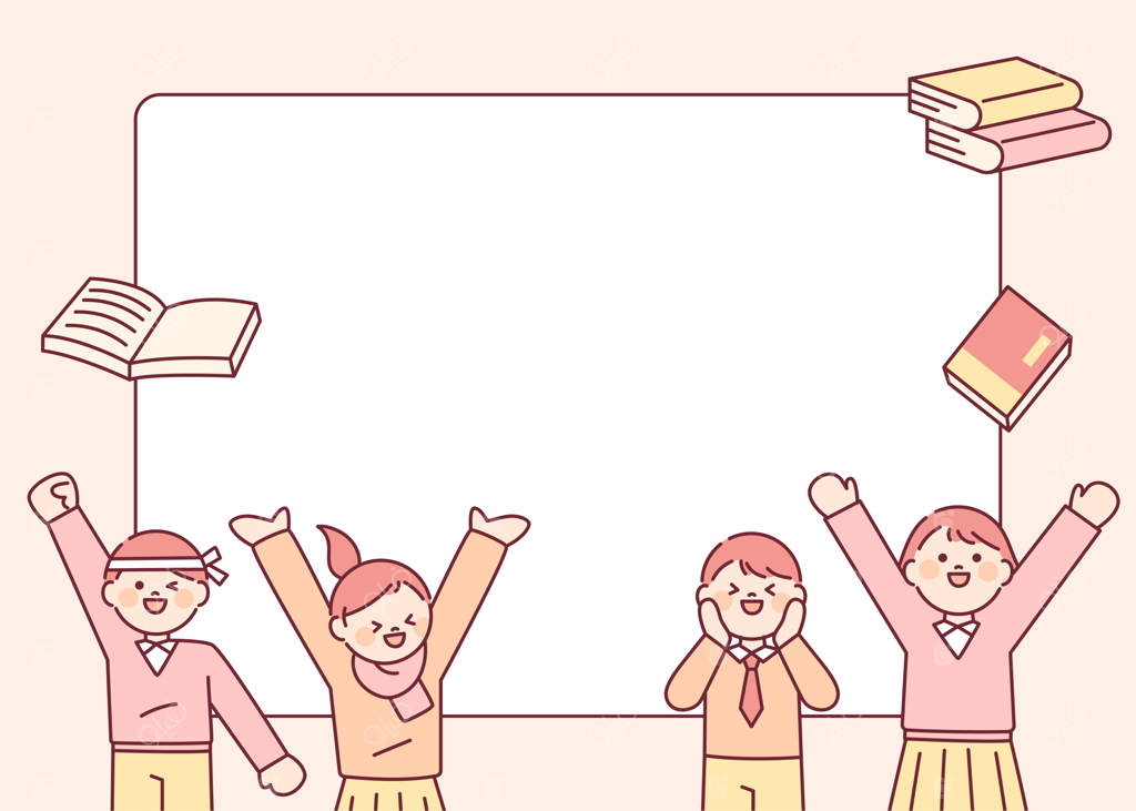 چهره‌های بامزه دانش‌آموزان که با بازیگوشی کتاب‌ها را به هوا پرتاب می‌کنند.