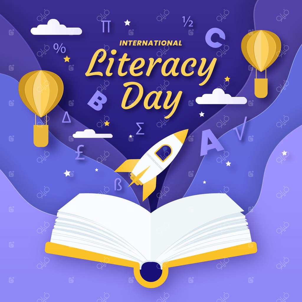 روز جهانی سوادآموزی با طراحی کاغذی