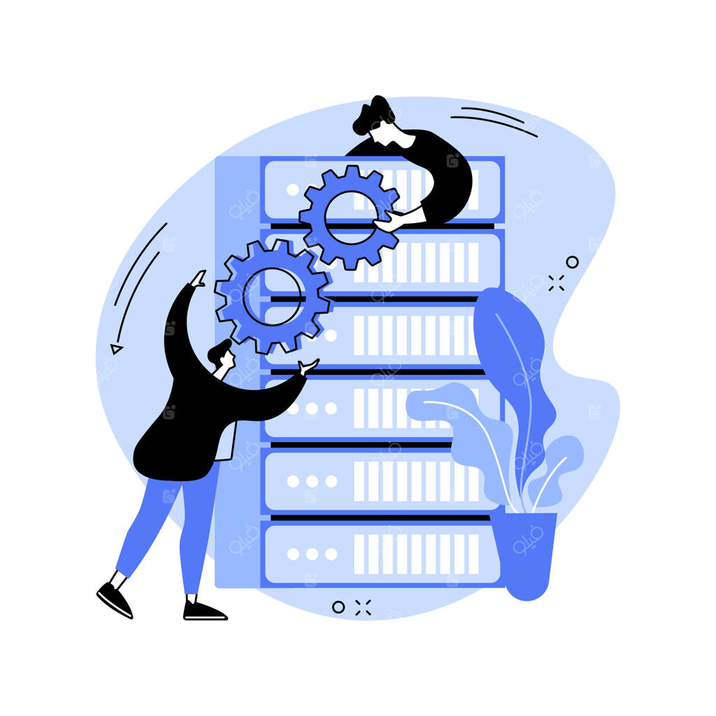 ابزارهای داده‌های کلان - تصویر مفهومی وکتور