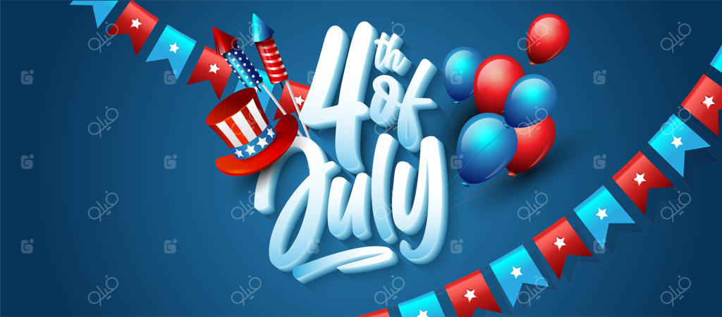 تصویر پس‌زمینه جشن روز استقلال آمریکا - ۴ جولای
