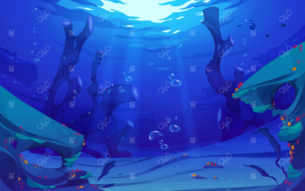 پس‌زمینه زیبای زیر آب با