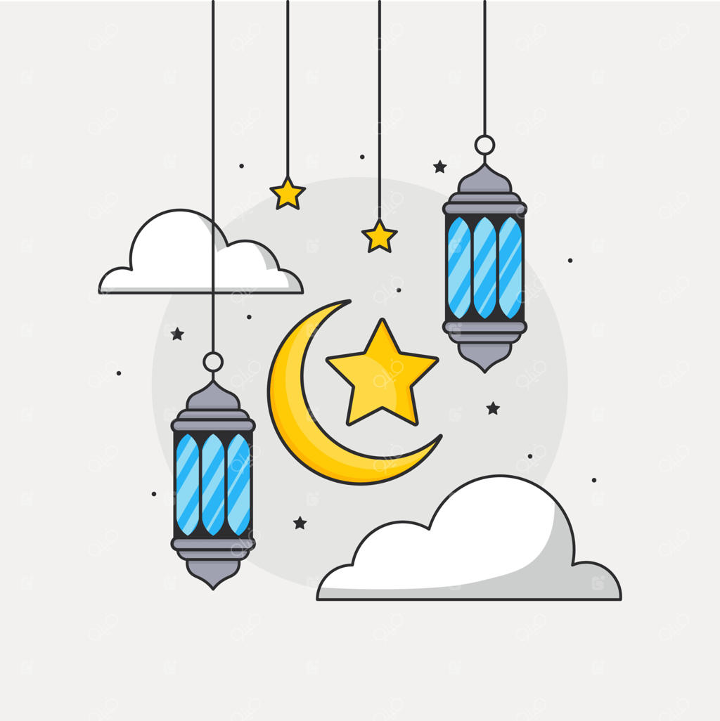 تصویرسازی کارتونی ماه رمضان، تعطیلات و مناسبت اسلامی