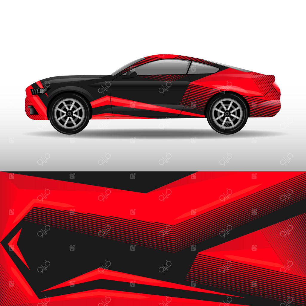 طراحی کاور خودرو قرمز