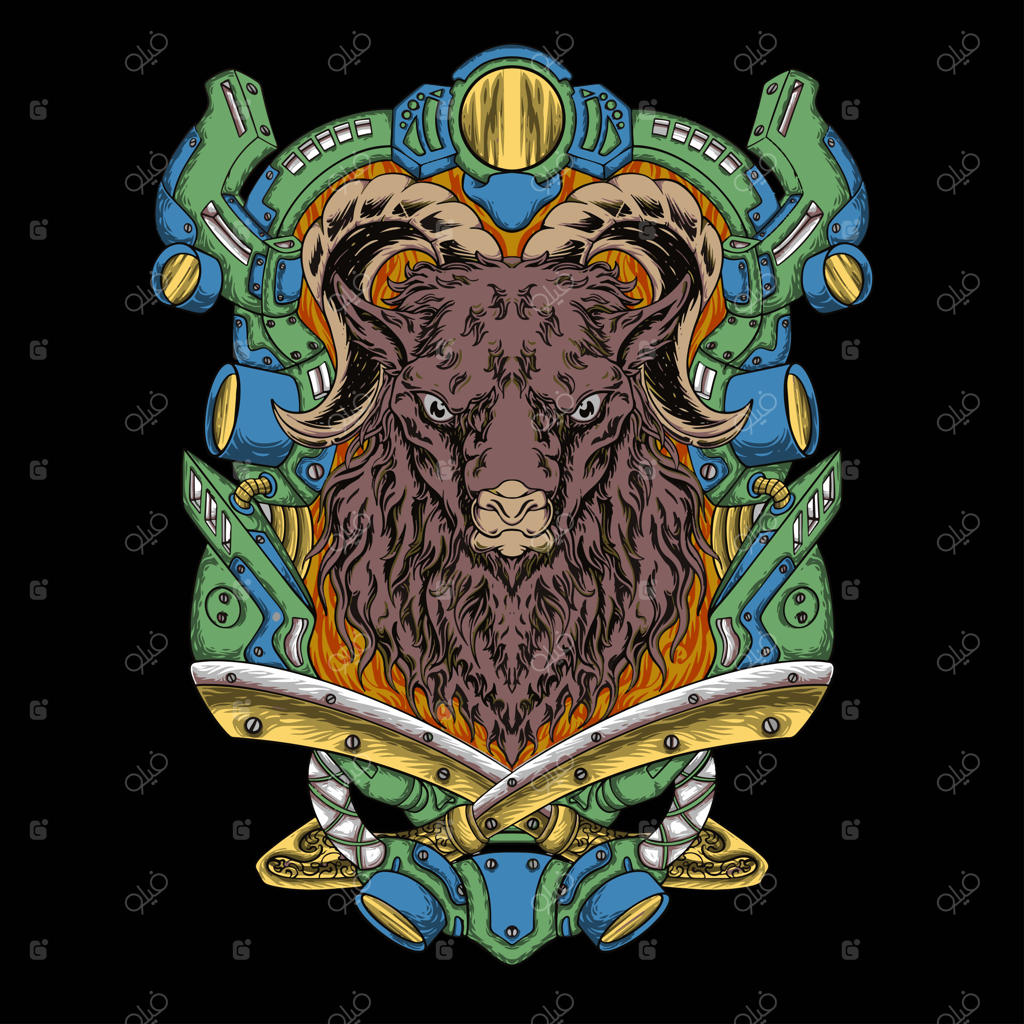 تصویر برداری جمجمه عقاب