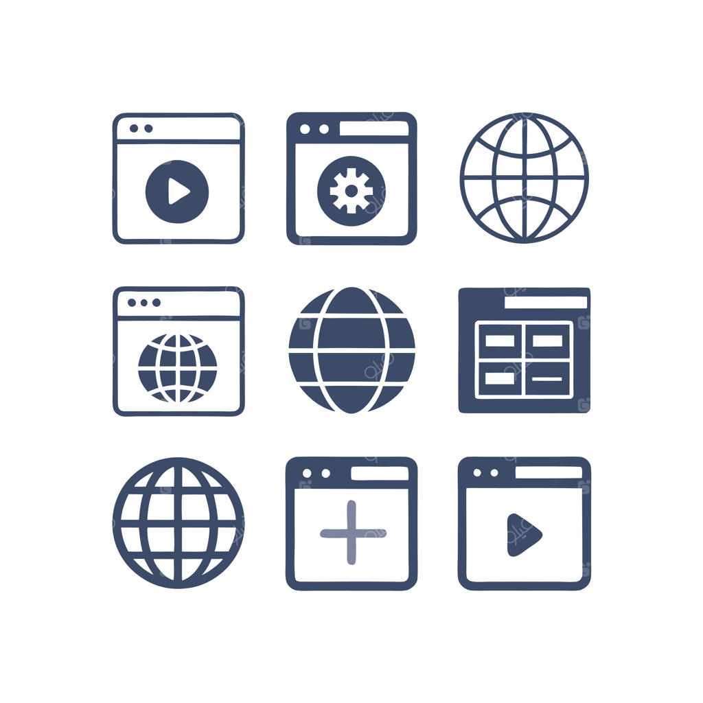 مجموعه آیکون‌های رابط و تجربه کاربری