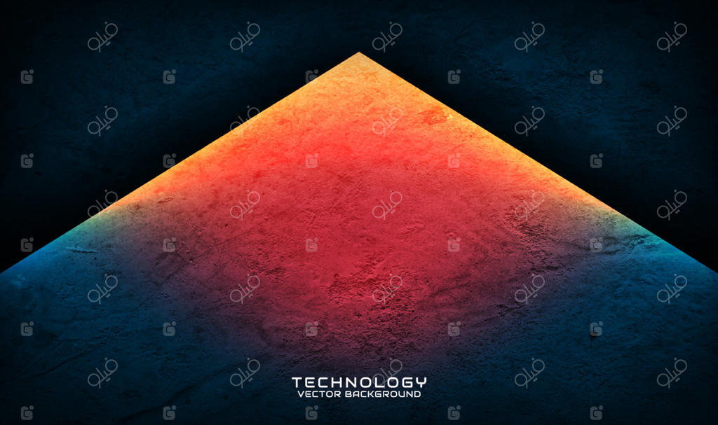 پس‌زمینه سه‌بعدی آبی بافت‌دار و خشن تکنو با لایه‌های همپوشان در فضای تاریک و تأثیر داغ آهن مذاب. طراحی گرافیکی مدرن به سبک برش‌خورده برای بنر، بروشور، یا کارت تبلیغاتی