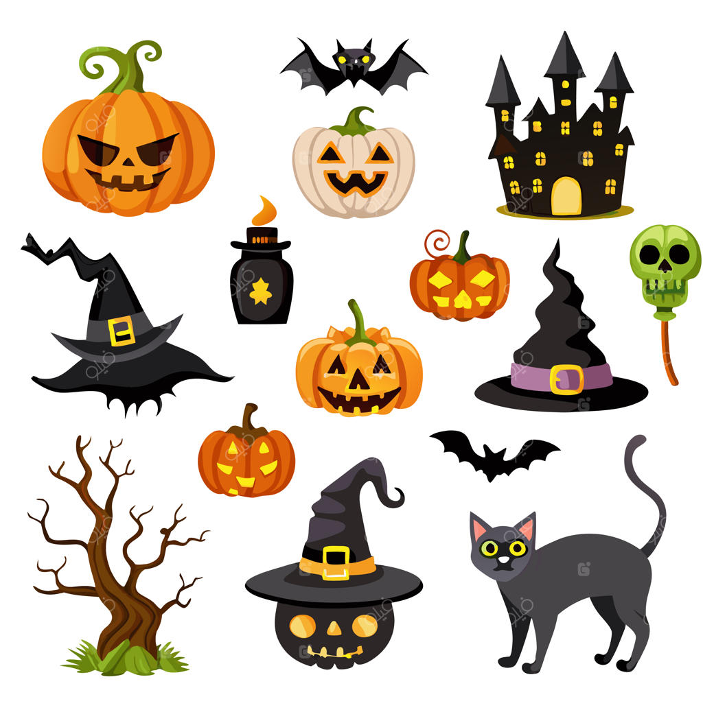 المان‌های هالووین با طرح دستی