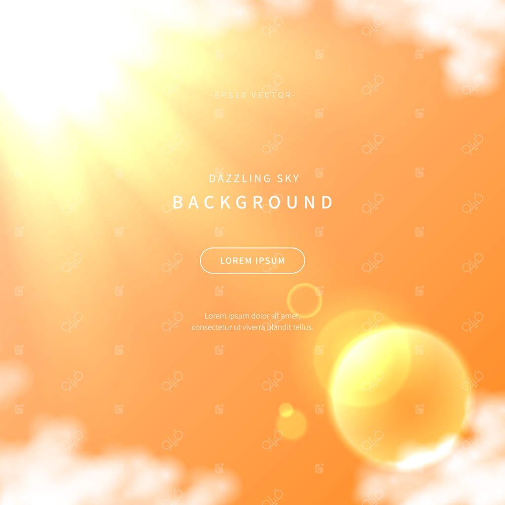 پس‌زمینه آسمان خیره‌کننده با طیف رنگی نرم