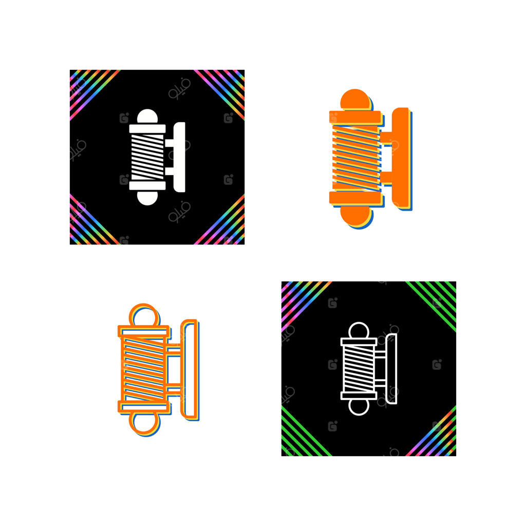 آیکون وکتور تابلوی آرایشگاه مردانه