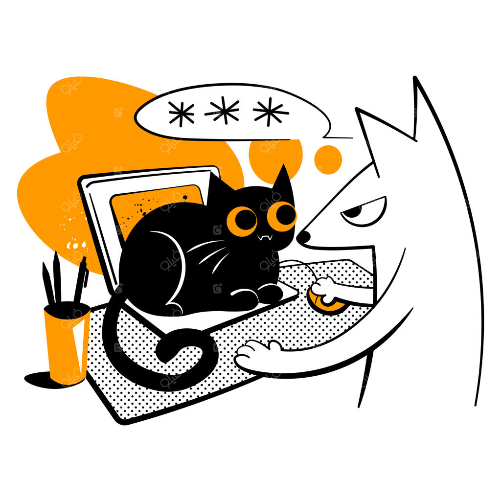 سگ رمز عبور کامپیوترش را فراموش کرد